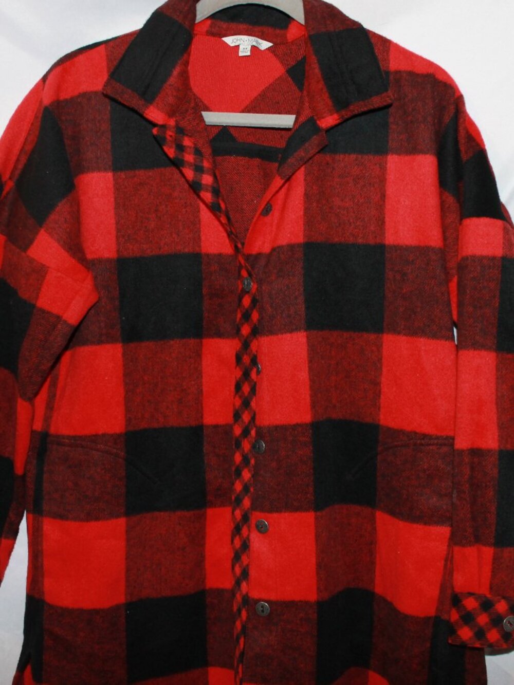 John Mark Buffalo Plaid Long Sleeve Top
